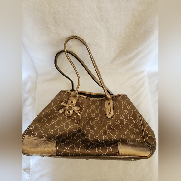 Gucci Princy Tote in Metallic Bronze - Picture 5 of 6